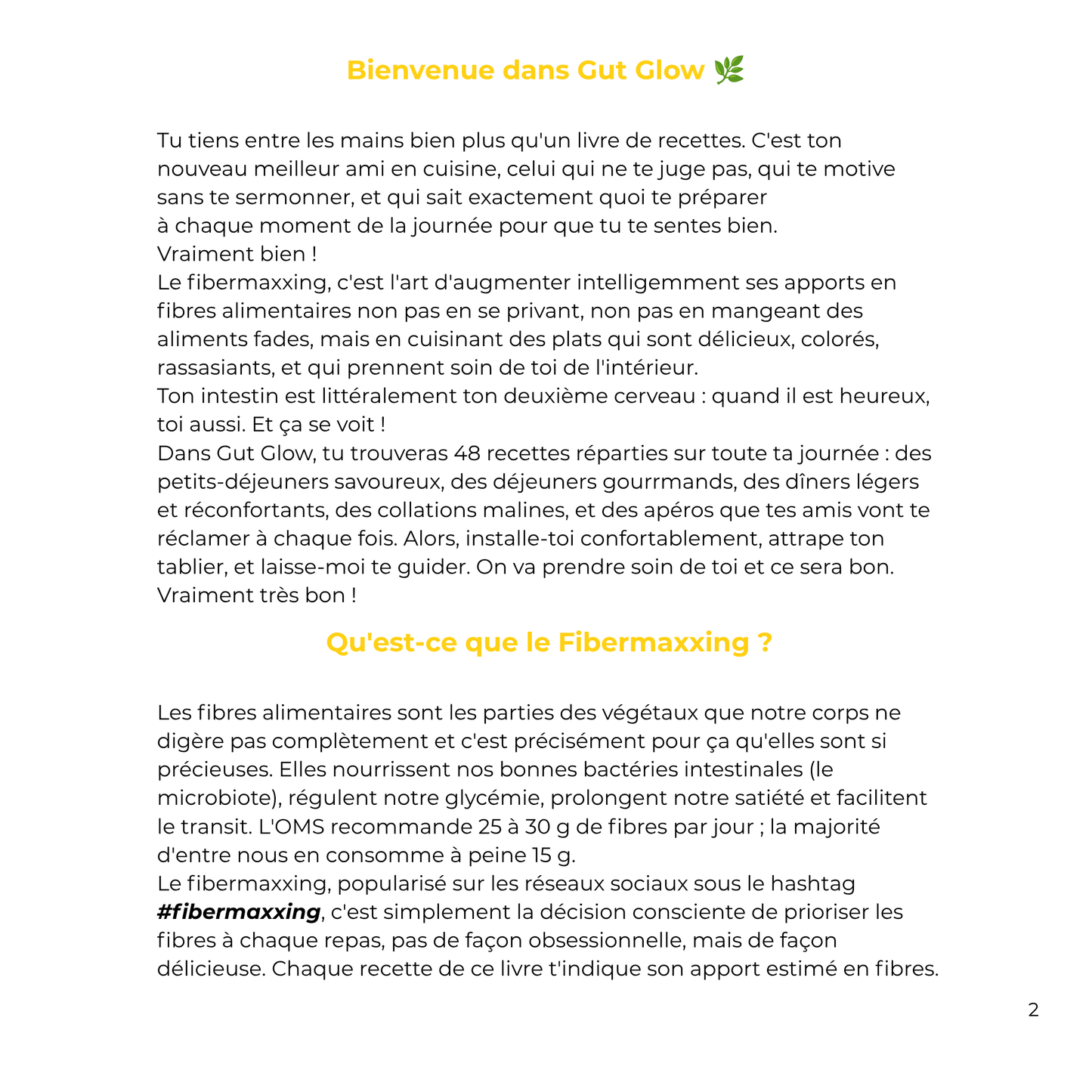 Glut Glow | Guide Fibermaxxing | 48 recettes santé téléchargeables